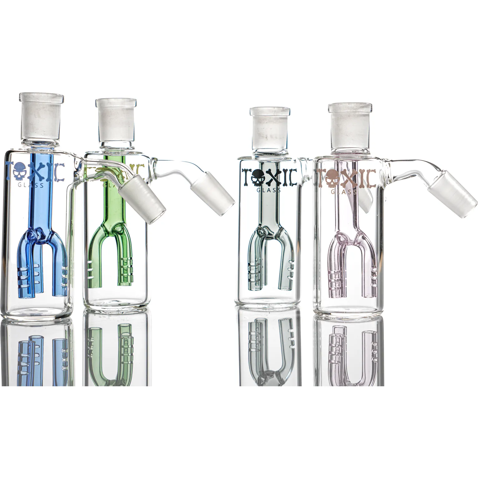 Toxic 3 Arm Perc Ash Catcher (Pack of 4) (TXAC17)